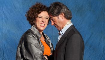 I protagonisti di Coppia aperta: Alessandra Faiella e Valerio Bongiorno